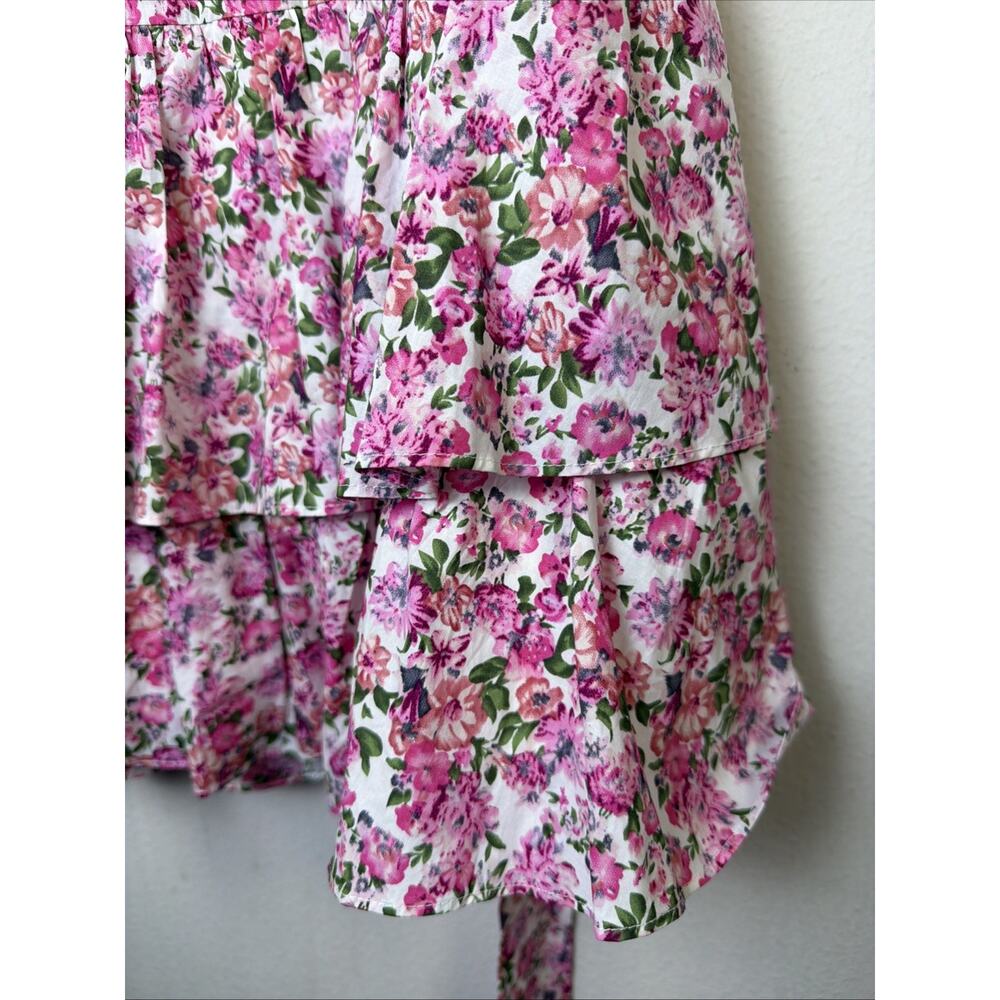 Hello Molly ruffled out pink mini dress XL women 10 victorian romantic sexy NWT - Picture 6 of 16